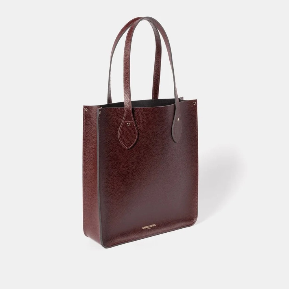The Cambridge Satchel company Leather Tote Bag in rich Burgundy - Picture 3 of 5